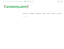 Tablet Screenshot of korkovado.rs